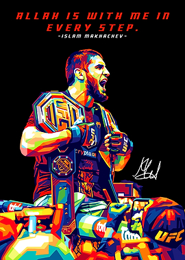 Islam Makhachev UFC Champion Pop Art