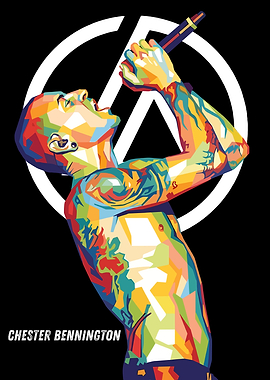 Chester Bennington Pop Art