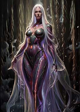 Mystical Woman in Armor