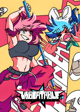 Unbeatable Anime Girls with Staff