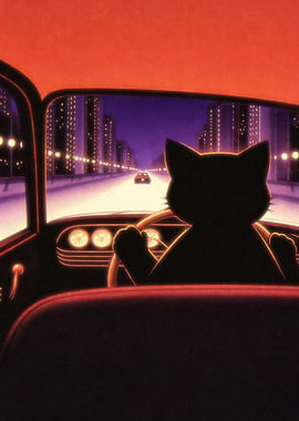 Black Cat Late Night Drive