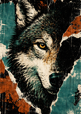 Close-up of a Wolf's Face