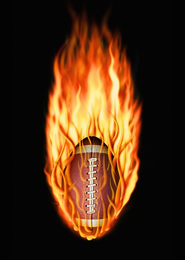 American Football on Fire