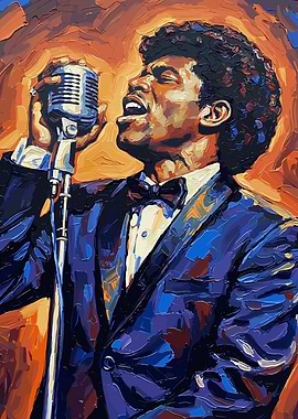 james brown Soulful Singer in Tuxedo