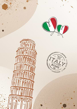 Romantic Pisa — Leaning Tower of Italy