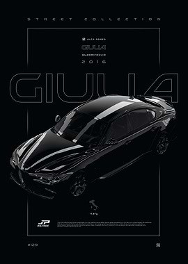 Black Alfa Romeo Giulia Quadrifoglio