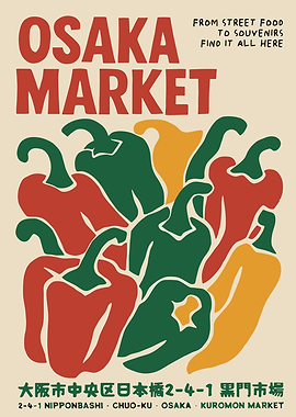 Osaka Market Poster