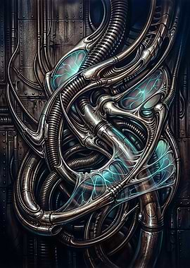 Biomechanical Machinery Giger Fan Art