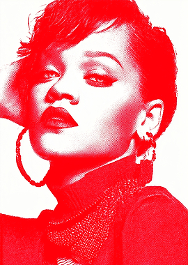Rihanna Pop Art Portrait
