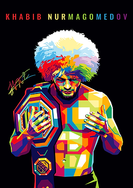 Khabib Nurmagomedov Pop Art