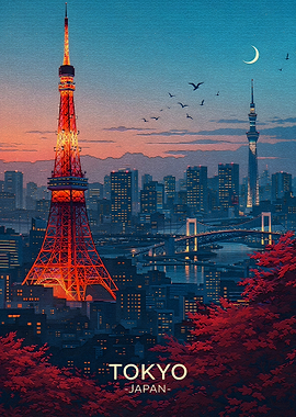 Tokyo Cityscape at Dusk