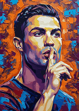 Cristiano Ronaldo Pop Art Portrait