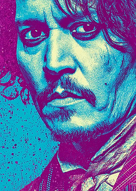 Johnny Depp Pop Art Portrait