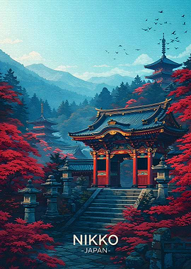 Nikko Japan Temple Autumn