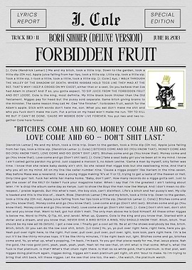 J. Cole Forbidden Fruit