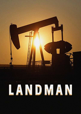 Landman Oil Pump Jack at Sunset