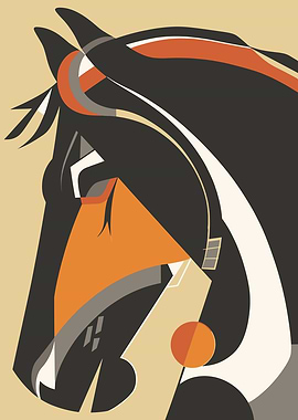 Abstract Horse Portrait