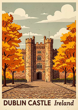 Dublin Castle Ireland Autumn