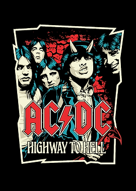 AC/DC Highway to Hell band illustration