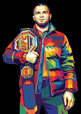 Khabib Nurmagomedov UFC Champion Pop Art