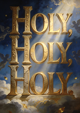Holy, Holy, Holy Text Art