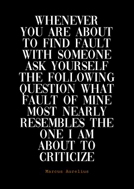 Marcus Aurelius Quote on Fault