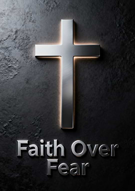Faith Over Fear Cross