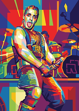 Till Lindemann Pop Art Portrait