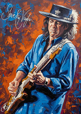 Stevie Ray Vaughan Painting