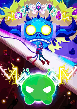 Alien Encounter and Cosmic Battle