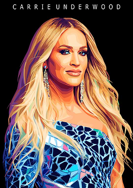 Carrie Underwood Pop Art Portrait