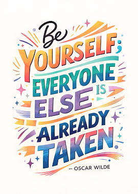 Be Yourself Quote Art