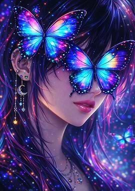 Cosmic Butterfly Girl