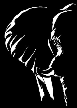 Stylized Elephant Profile