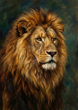 Majestic Lion Portrait