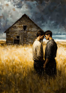 Rustic Barn Male Couple Romance