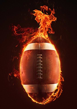 Football on fire