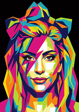 Colorful Pop Art Portrait