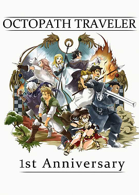 Octopath Traveler 1st Anniversary Art