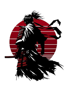 Samurai Warrior Silhouette