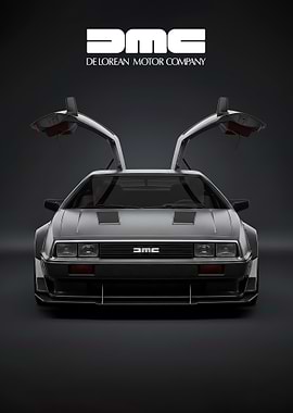 DeLorean DMC-12 with Gullwing Doors poster