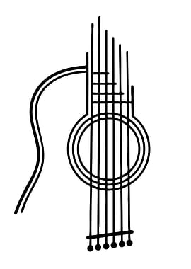 Abstract Guitar Illustration