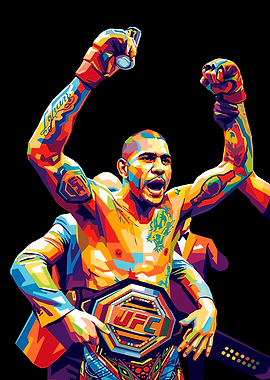 UFC Champion with Belt