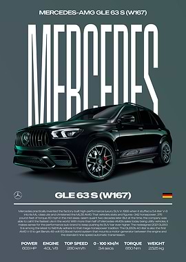 Mercedes-AMG GLE 63 S (W167) Car Poster