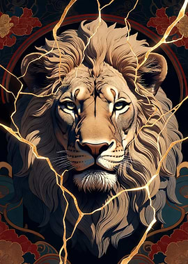 Kintsugi Lion