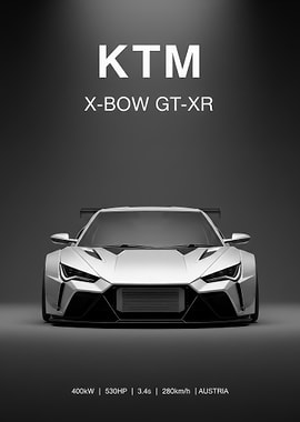silver KTM X-BOW GT-XR Sports Car