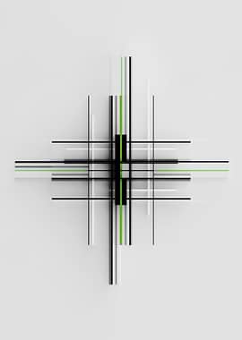 Abstract Geometric Lines Art