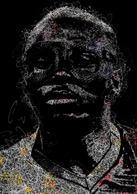 Osimhen Abstract Portrait