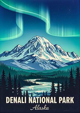 Denali National Park Aurora Borealis