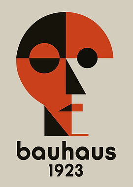 Bauhaus 1923 Abstract Face
